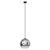 Glamour lampa wisząca Globe Plus 7606 kulisy zwis do pokoju srebrny
