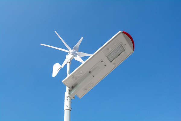 Lampa uliczna hybrydowa Windsun WS-80W+FA1M+SO4M Greenie LED 80W IP65 biała