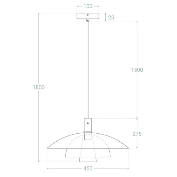 Zwisająca lampa nad stół Koloreno ABR-PATIS Abruzzo kolorowy