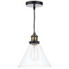 Lampa wisząca nad wyspę Ray RAY0175 Dar Lighting stożek mosiądz