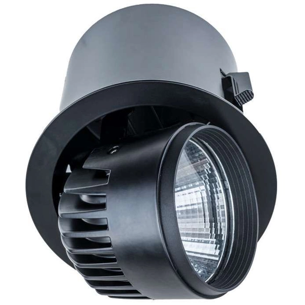 Regulowana LAMPA wpuszczana TANTO RA-721R/BK-WW/12 Italux metalowa OPRAWA wpust LED 34W 3000K do zabudowy czarny