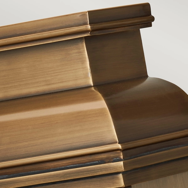 Zewnętrzny kinkiet OLD-BAILEY-L-BR Elstead IP44 styl angielski mosiądz