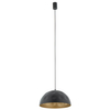 Kopułowa lampa wisząca Hemisphere 10702 do kuchni metalowa czarna złota