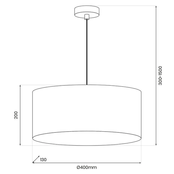 Dekoracyjna lampa wisząca Blossom MLP0870 Milagro boho czarny złoty