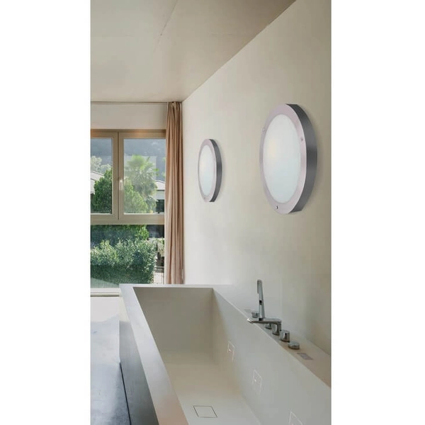 Okrągły plafon łazienkowy UMBRA AZ1597 Azzardo IP44 srebrny