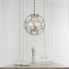 Geometryczna lampa wisząca Miele 73560 Endon szkło metal mosiądz transparentny