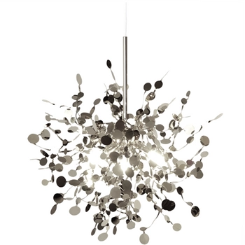 Wisząca lampa hampton Monetti ST-1675 CHROME Step ażurowa płatki chrom