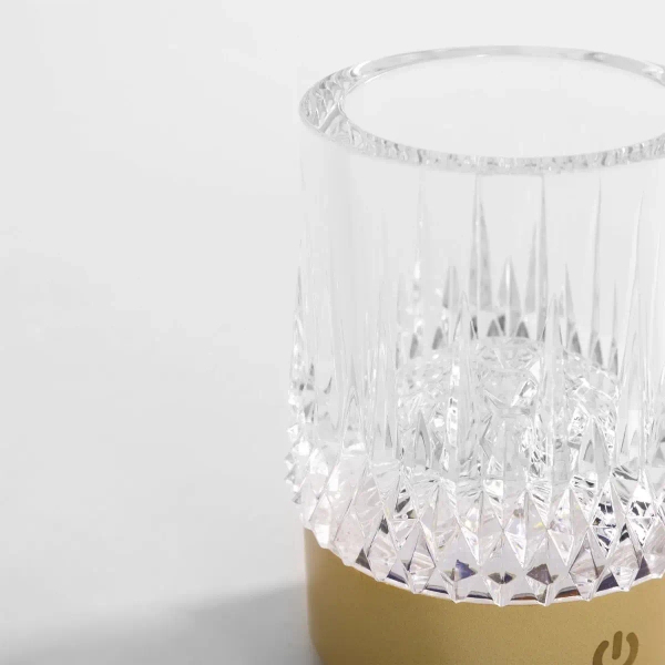 Bezprzewodowa lampka stołowa CRYSTAL NHTD-N08-G LED 1W 3000K IP44 złota
