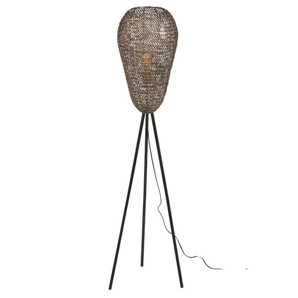 Stojąca lampa na trójnogu ZIVA 465300104 Trio druciana czarny