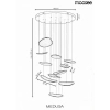 Złota lampa wisząca MEDUSA MSE1501100590 1xLED 122W 4000K glamour