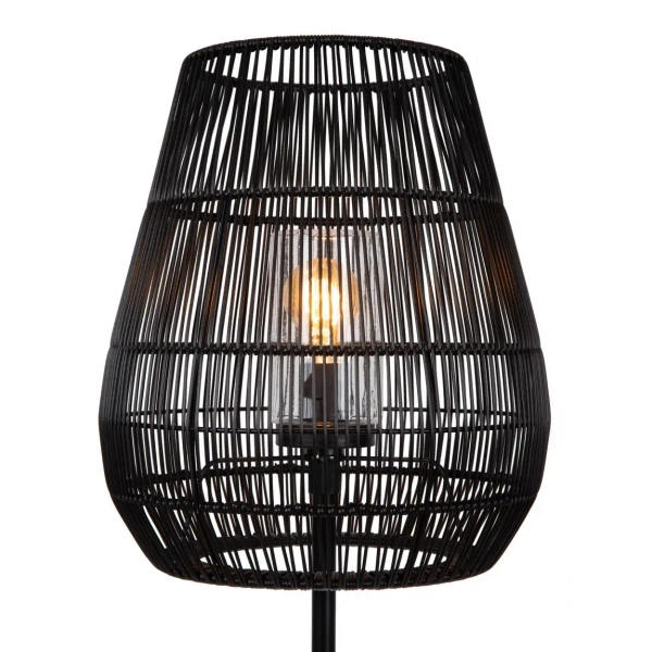 Podłogowa lampa do salonu NERIDA 03845/81/30 IP44 czarny