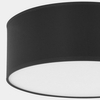 Plafon z tkaniny do salonu Rondo 1088 TK Lighting okrągły czarny biały