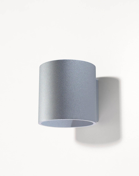 Kinkiet LAMPA ścienna SL.0049 metalowa OPRAWA tuba szara