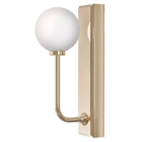 Łazienkowy ścienny kinkiet Ero Parette Old Gold OR85600 kula IP44 złoty