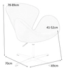Fotel SWAN PREMIUM KH1501100330 regulowany czerwony