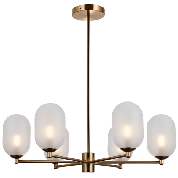 Klasyczna lampa wisząca Perano PND-4215-6A-HBR-SAT Italux antyczny brąz