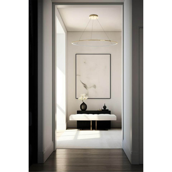 Jadalniana wisząca lampa Ring Slim MSE1501100158 Moosee LED 28W 3000K złota