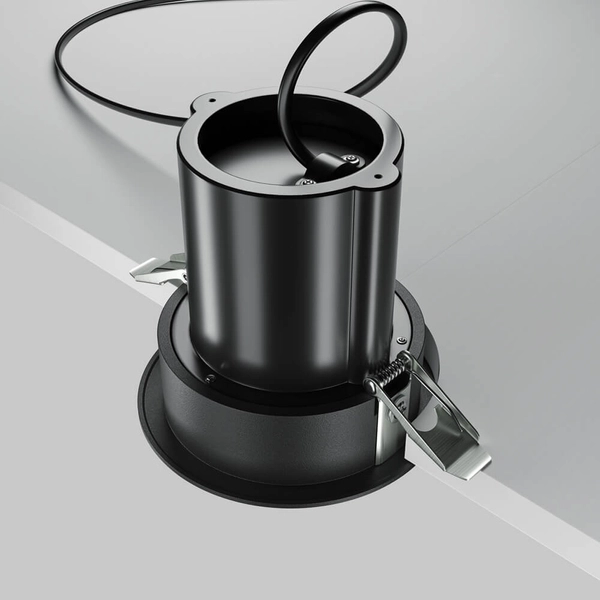 Wpuszczana lampa Hidden DL095-01-10W3K-B LED 10W 3000K punktowa czarna