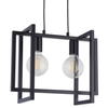 Nowoczesna LAMPA wisząca EDEN 32233 Sigma metalowy zwis prostokątny czarny