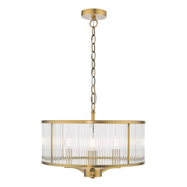 Jadalniana lampa wisząca Evelyn EVE0363 szklana brązowy przezroczysty