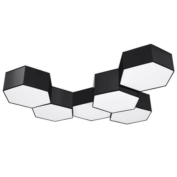 Przysufitowa lampa salonowa SL.1060 sześciokątny plafon
