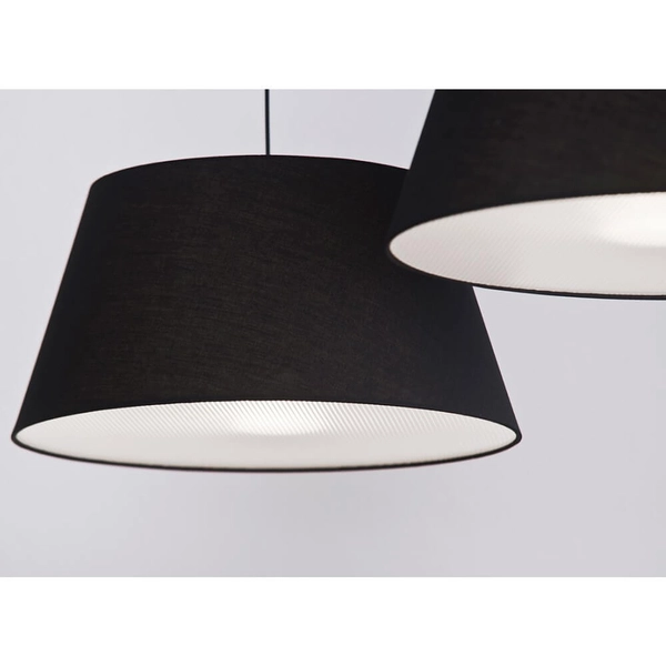 2-punktowa lampa wisząca Natalia AZ1923+2xAZ2590 nad łóżko chrom czarna