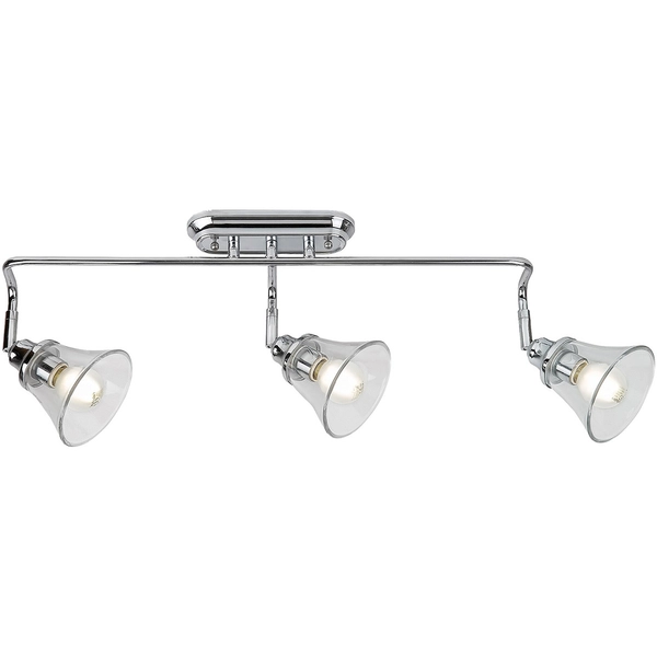 Ruchoma lampa ścienna Antoine industrialna przezroczysta chrom