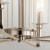 Wisząca lampa QN-KIMROSE6-PN w stylu Art Deco nikiel