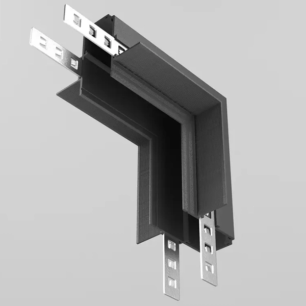 Łącznik-L wpuszczany do magnetycznych szyn Exility TRA034ICL-42.12B czarny