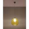 Żółta lampa wisząca SL.0252 szklana kula nad łóżko ball