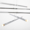 10-płomienny żyrandol Tubo 1072M4 Aldex chrom metalowa lampa salonowa