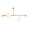 Przysufitowa lampa molekułowa Dione 1092PL_L40 Aldex glass mosiądz