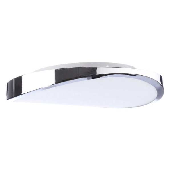 Przysufitowa lampa chrom Circulo do przedpokoju metalowa