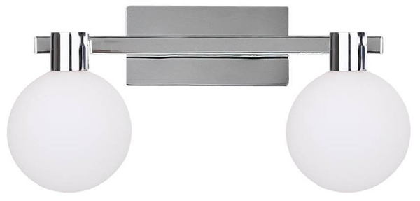 Sypialniany kinkiet nowoczesny Maldus lampa chrom biała