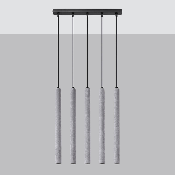 Lampa wisząca Pastelo SL.1274 sople do salonu szara