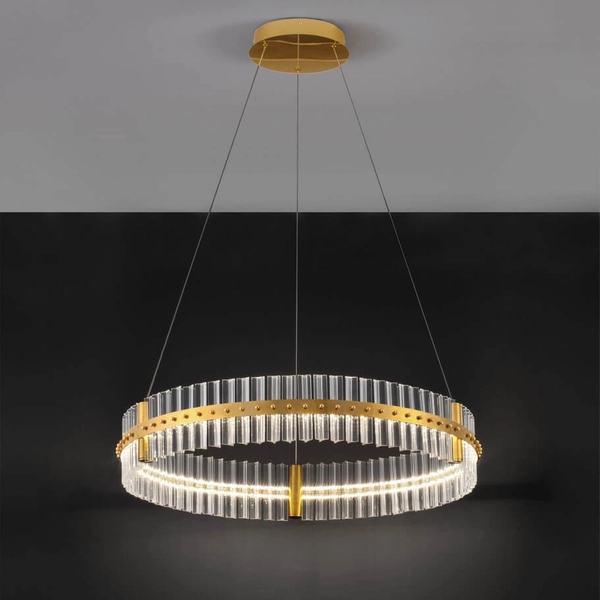 Pierścieniowa lampa zwisająca MAYO LE44225 LED 56W 3500K ring złota