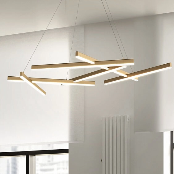 Lampa wisząca Line MOD016PL-L75MG3K LED 79W metal złota