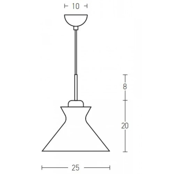 Skandynawska wisząca lampa 180066 metalowa do jadalni biały
