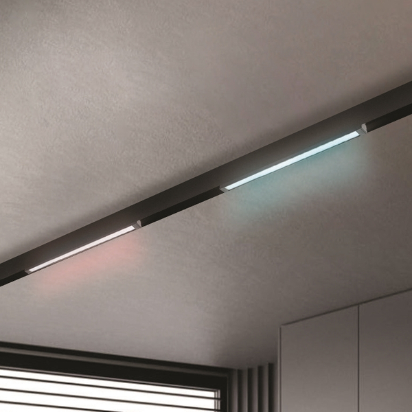 Szynowy reflektor ledowy Magnetic AZ5214 LED 9W 4000K jednofazowy czarny