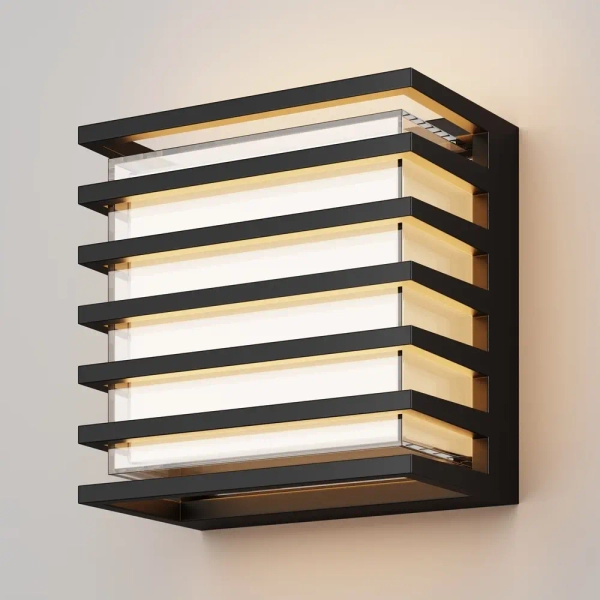 Zewnętrzny kinkiet Downing Street O020WL-L10B3K LED 10W 3000K IP65 czarna