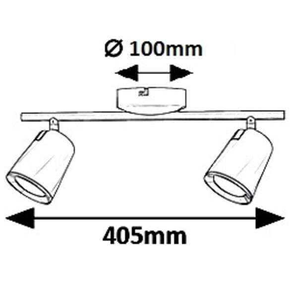 Regulowana LAMPA sufitowa SOLANGE 5046 Rabalux metalowa OPRAWA plafon LED 12W 3000K reflektorki tuby białe złote