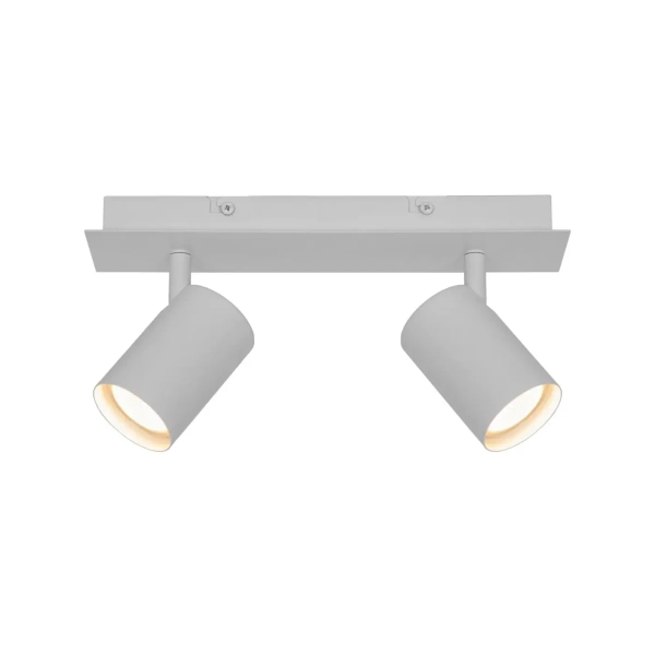 Sufitowa lampa podwójna Frida 49810101 regulowana tuba biały