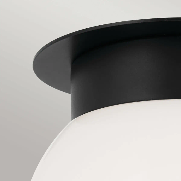 Minimalistyczna sufitowa lampa Albers KL-ALBERS-F-G-BK kula czarna