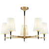 Lampa wisząca z kloszami Zaragoza H001CL-05BS metalowa mosiądz