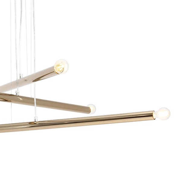 Kaskada lampa wisząca TUBO 1072K30 Aldex nowoczesny zwis tuby złote