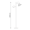 Podwójna lampa podłogowa do czytania RAWI 318442 LED 7,4W 3000K czarny
