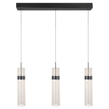 Lampa wisząca Ambiente LP-1510/3L GR LED 18W 3000-6000K tuba grafitowa