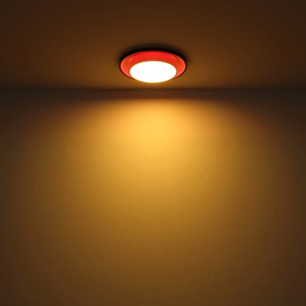 Ściemnialny plafon z pilotem Morgan 41390-21 LED 21W CCT RGB czarny