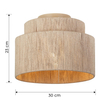 Rustykalna lampa sufitowa SMILLA 666800136 japandi beżowa czarna