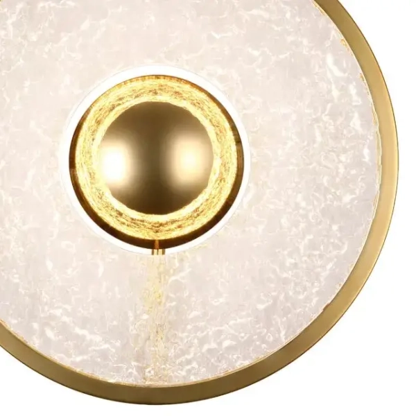 Ścienna lampa do salonu ALEXIA W0406D LED 15W 3000K okrągła złota